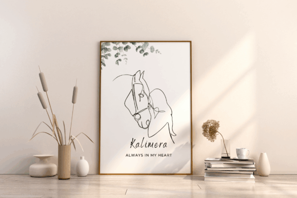 Run Free – Personalisiertes Erinnerungsfoto für dein Pferd – Bild 3