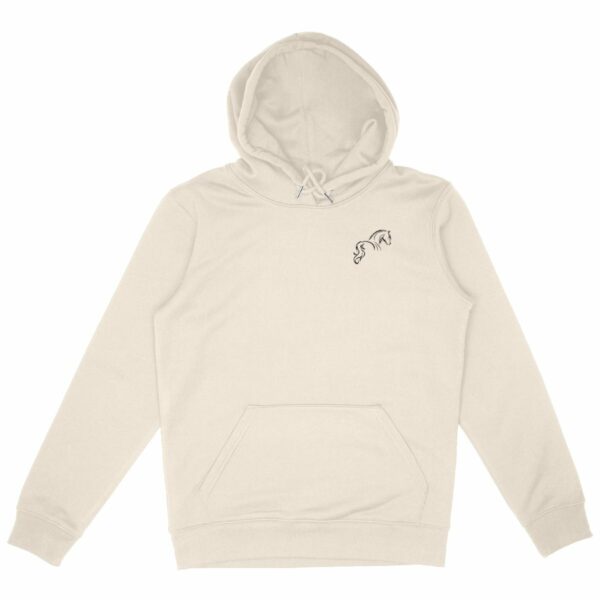 Personalized Organic Hoodie – Horse & Rider Edition